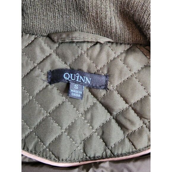 Quinn Olive Green Quilted Vest, Small - Picture 8 of 8